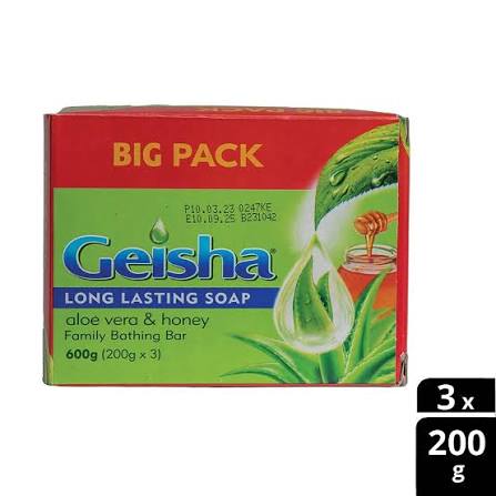 Geisha Green & Honey Value Pack (3x200g)