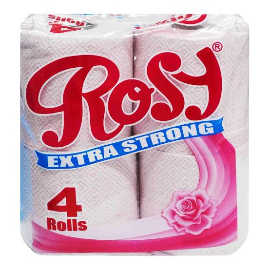 Rosy Printed Pink Tissue 4 Pack