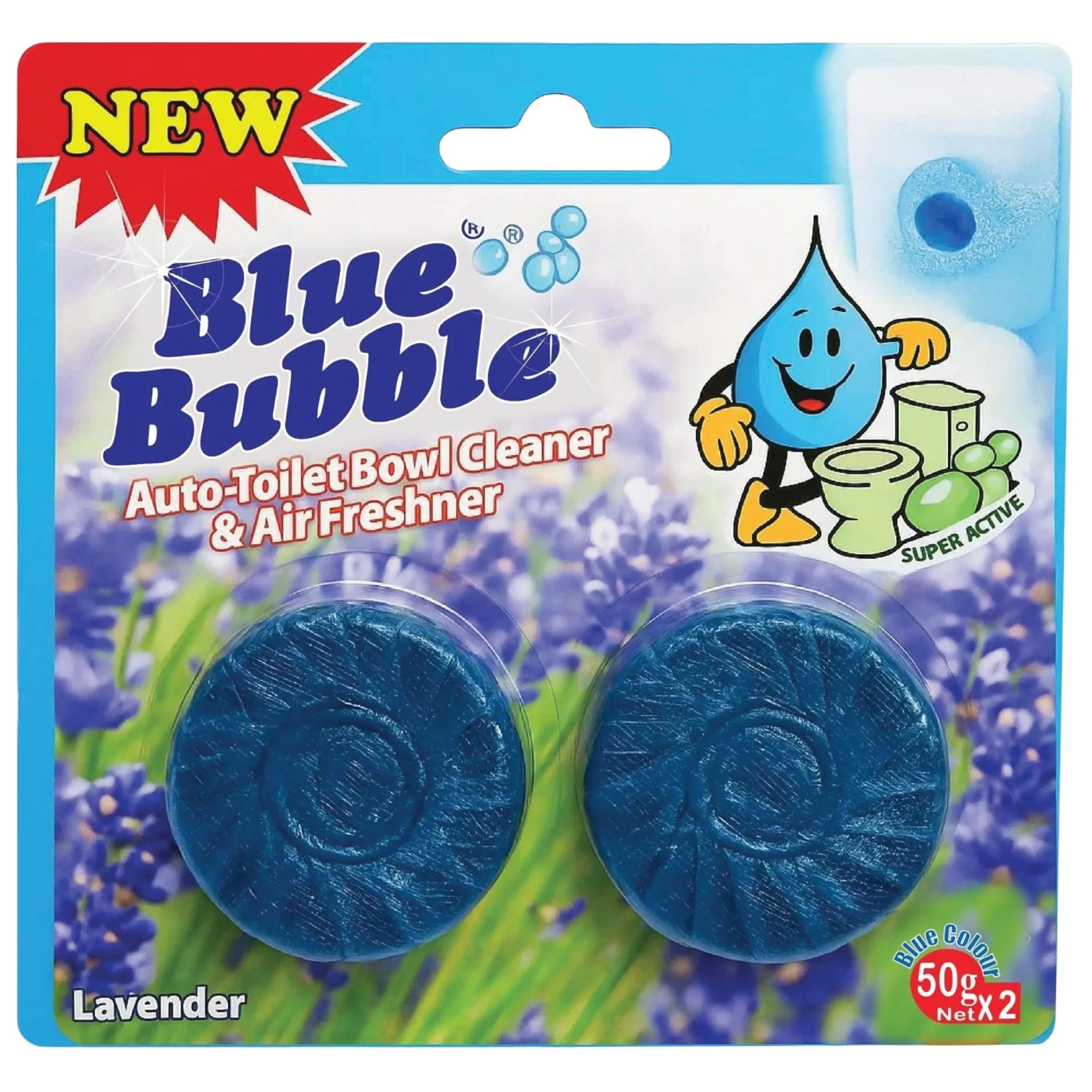Blue Bubble WC Block Lavender 500G X2
