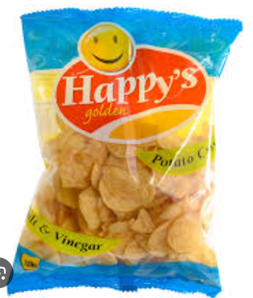 Happys Salt & Vinegar Crisps 60G