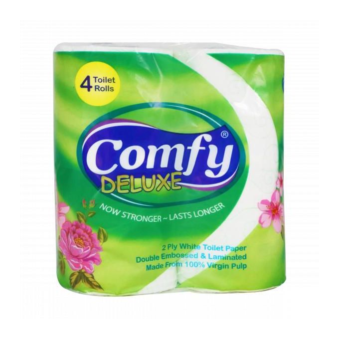 Comfy 2 Ply Toilet Tissue 4 Pack