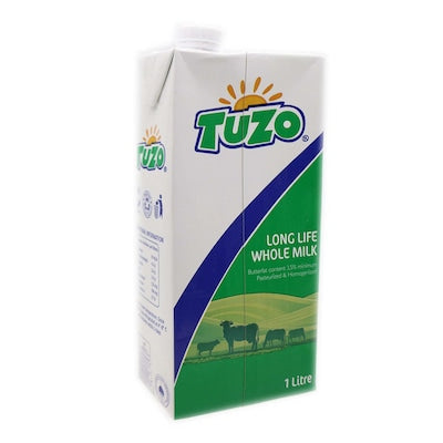 Tuzo Uht Whole Milk 1L Long Life