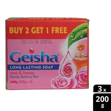 Geisha Pink & Honey Value Pack (3x200g)