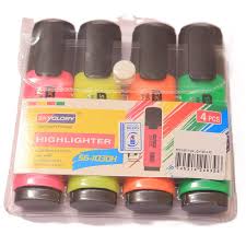 Pecker Highlighter 4 Pieces Squared