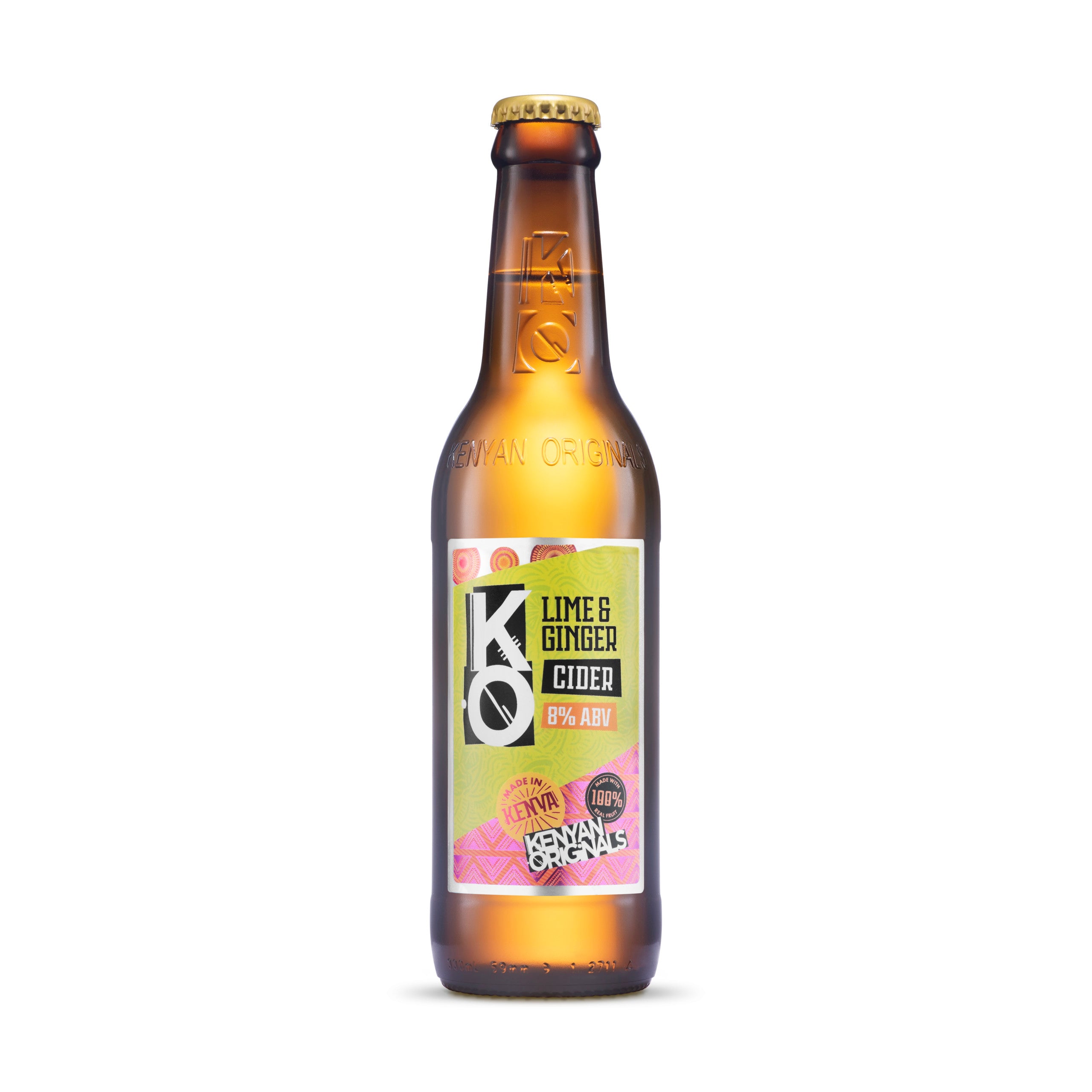KO LIME & GINGER 330ML BOTTLE