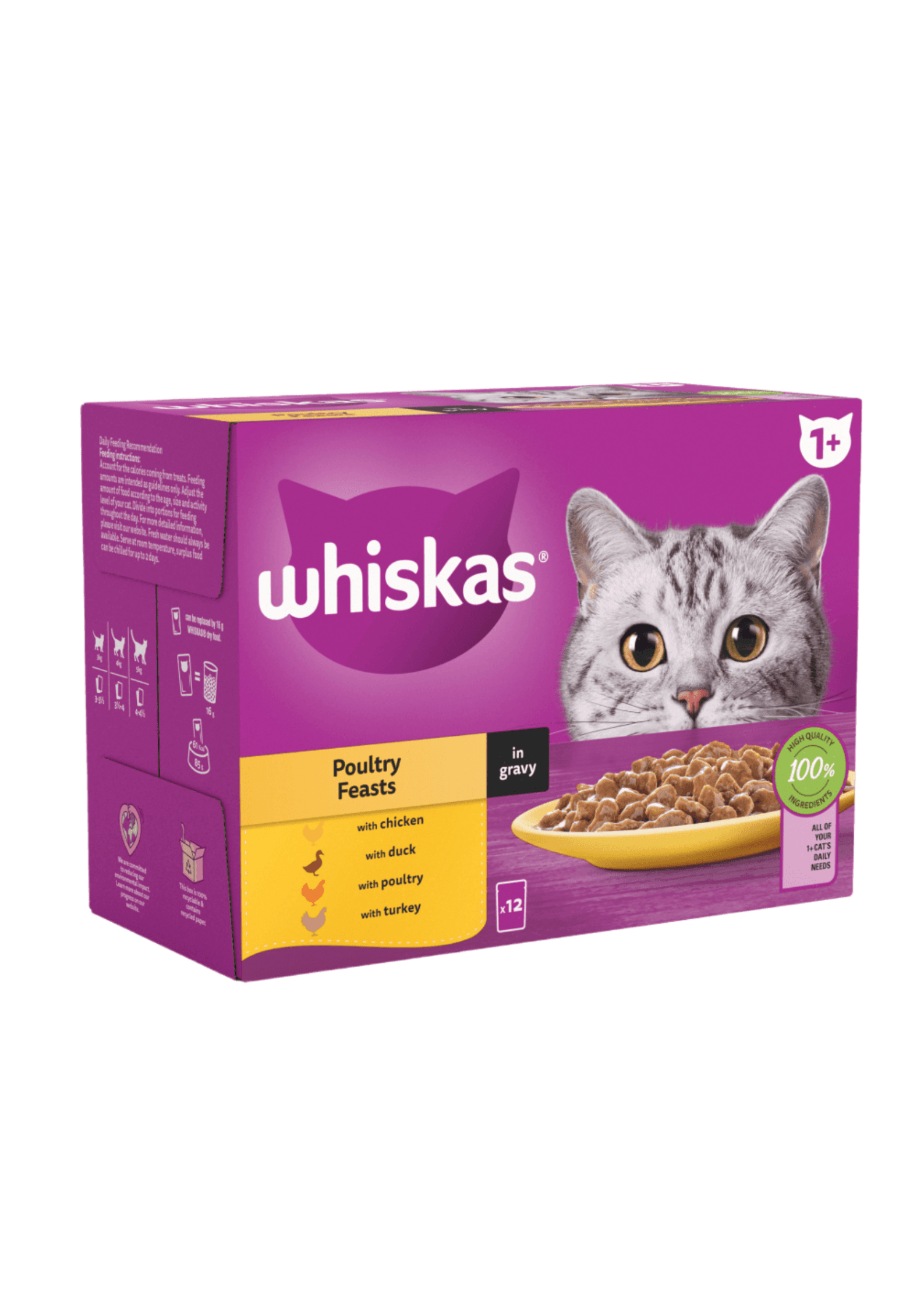 Whiskas Adult Cat Pouches Dx12P/Feast 85G