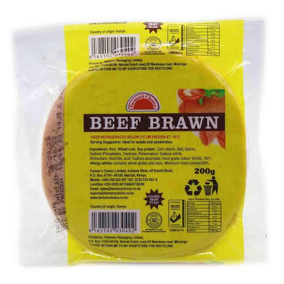 Farmers Choice Beef Brawnslice