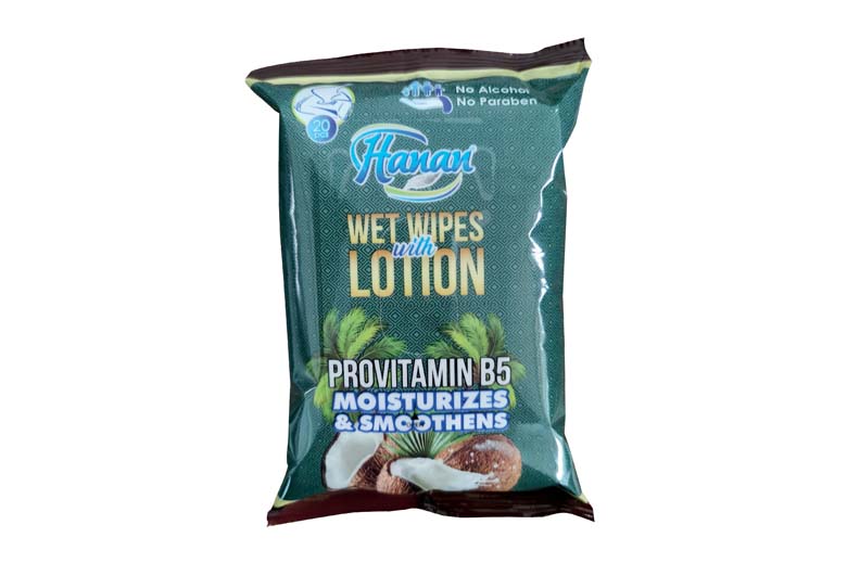 Hanan Baby Lotion Wipes 25%