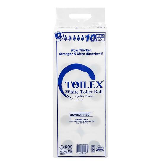 Toilex White Toilet Rolls 10 Pack