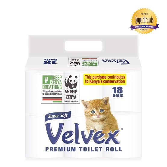 Velvex White Toilet Tissue 18