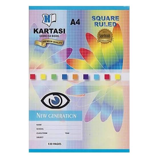 Kartasi Exe Book A4 120Pages Squared