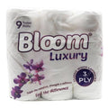 Bloom Luxury Tissue 3Ply 9 Pack