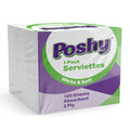 Poshy Serviettes 100 Sheets