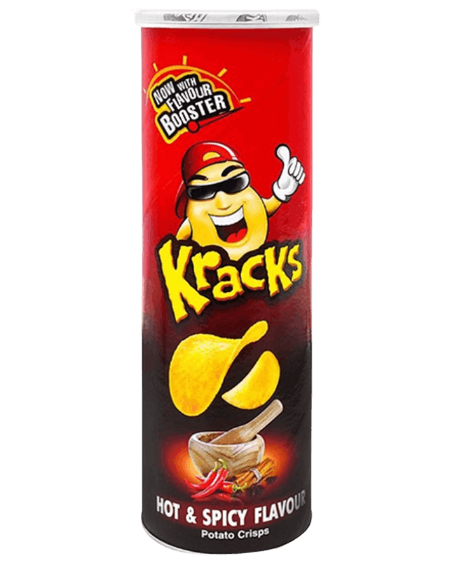 Kracks Potato Crisps Hot And 110G