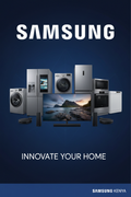 Samsung Electronics Banner with Prominent Logo