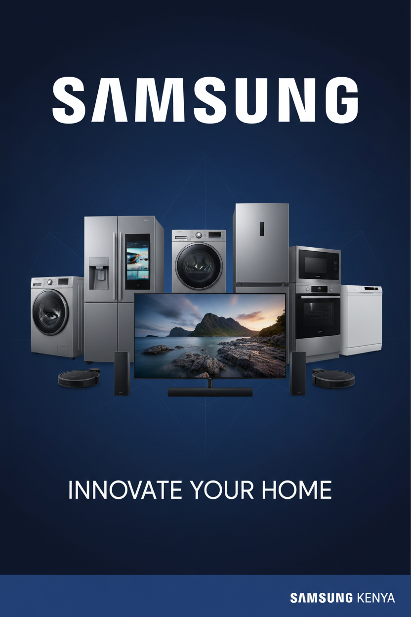 Samsung Electronics Banner with Prominent Logo